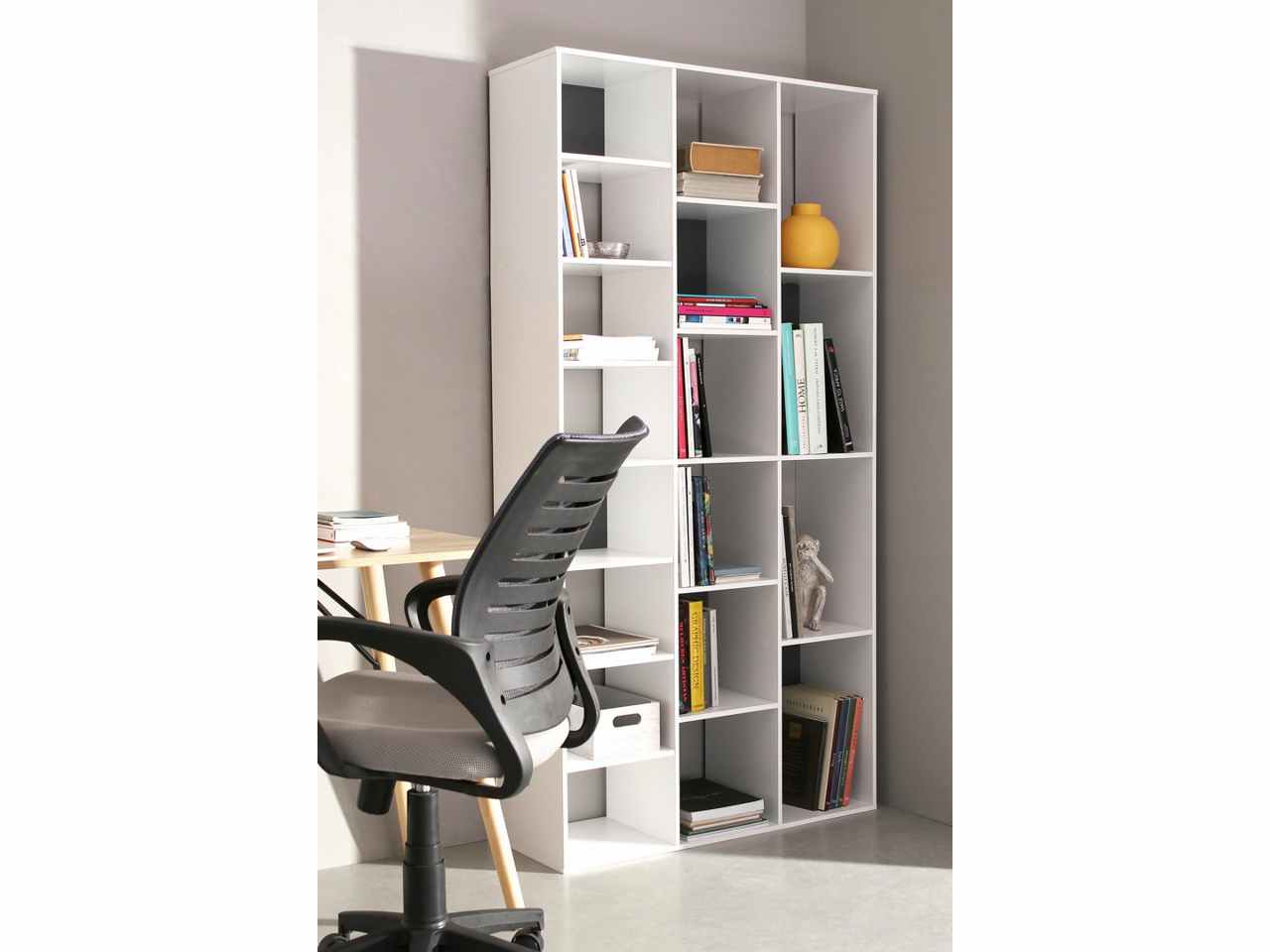 Sedia da ufficio con braccioli linea marion colore grigio