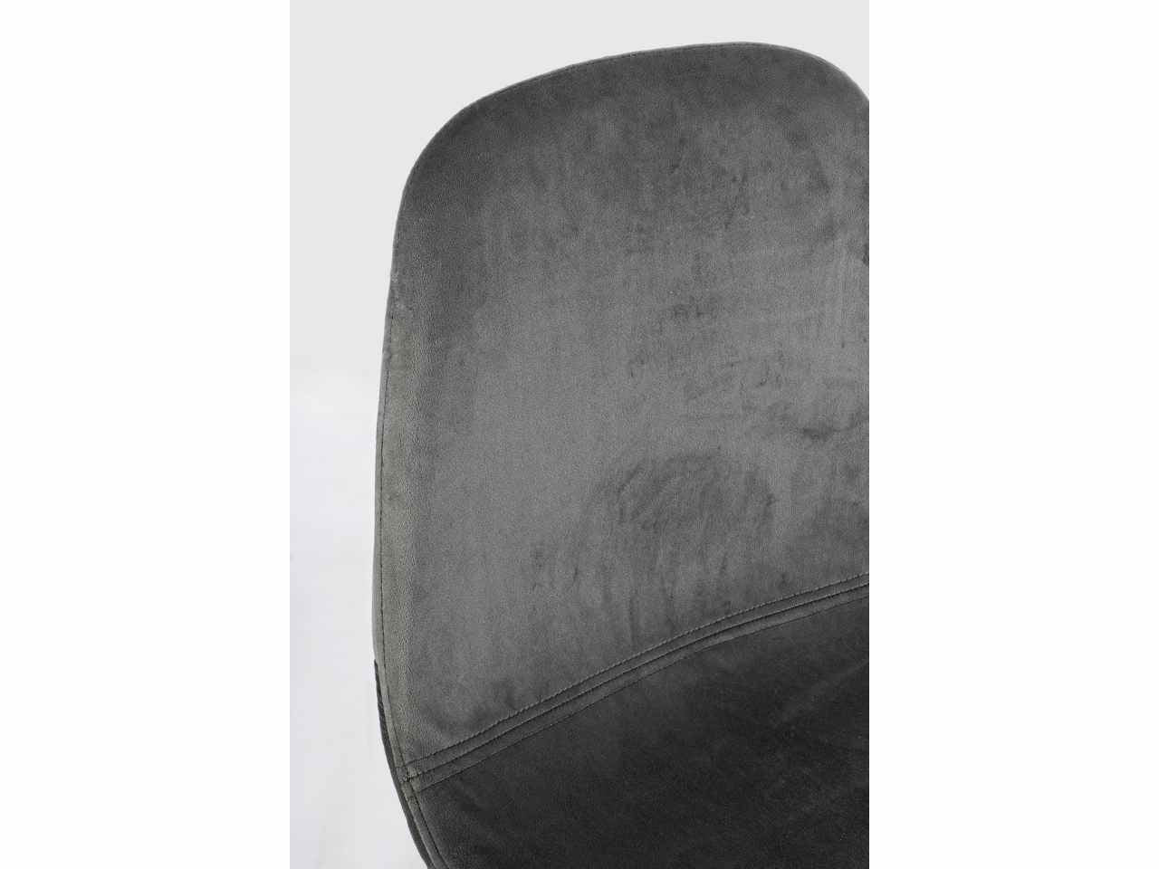 Sgabello bar linea irelia in velluto grigio scuro