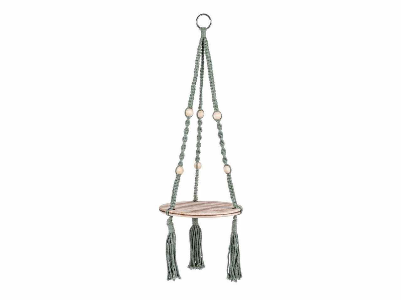 Porta pianta a sospensione linea peruvian to colore verde d.25cm