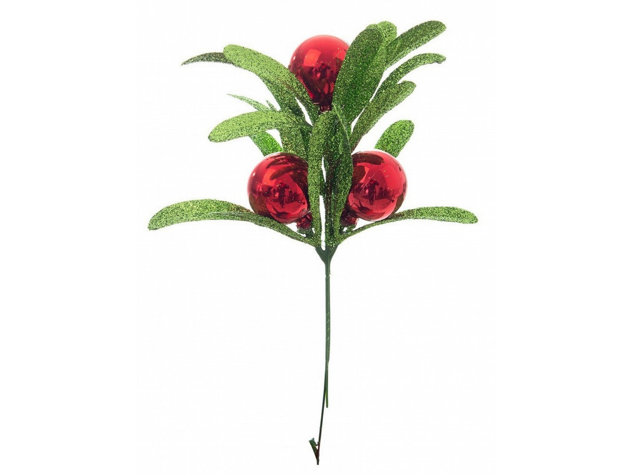 Pick arlen rosso con sfere h.20cm