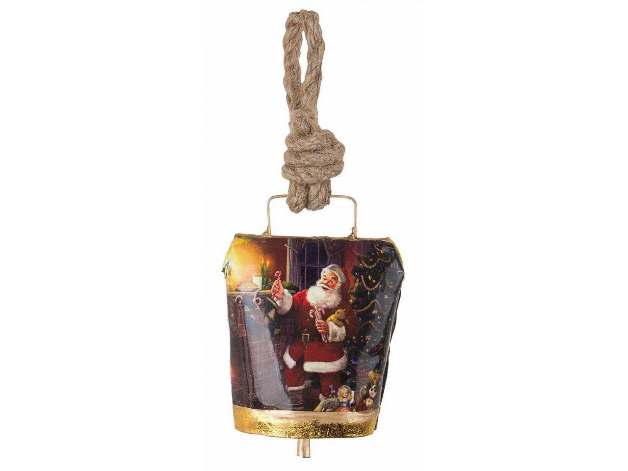 Pendente campana wendi con babbo natale