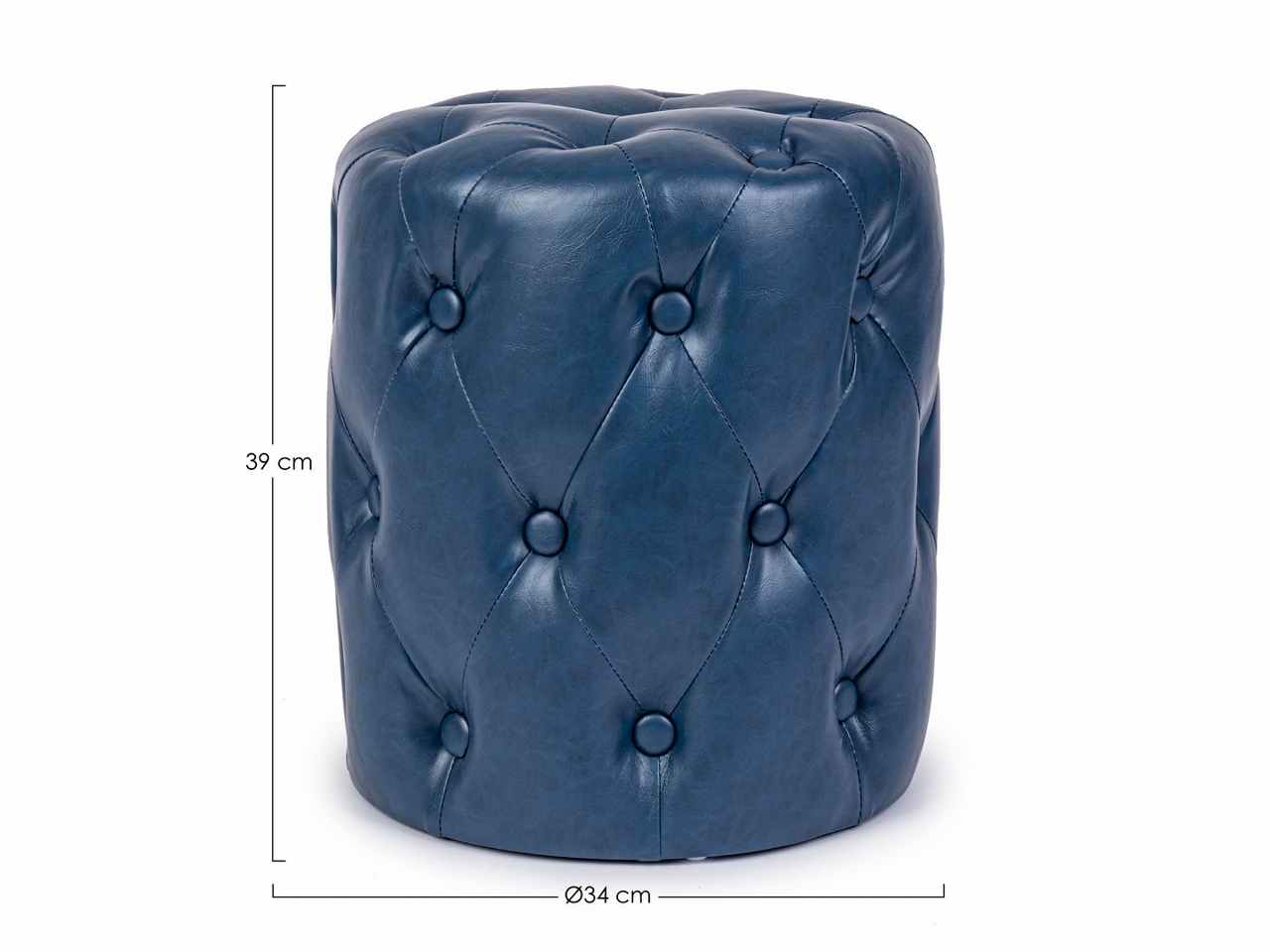 Pouf linea batilda colore blu
