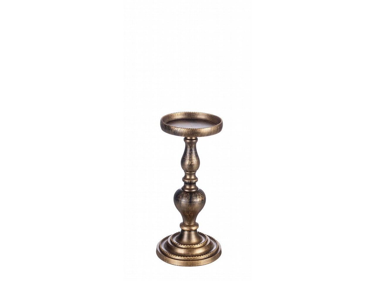 Portacandela darika 1 posto brunito h.25,5cm
