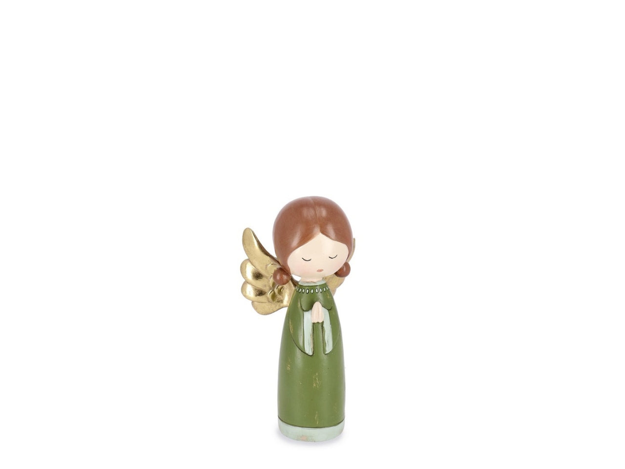 Angelo natalizio h.18,5cm holy verde