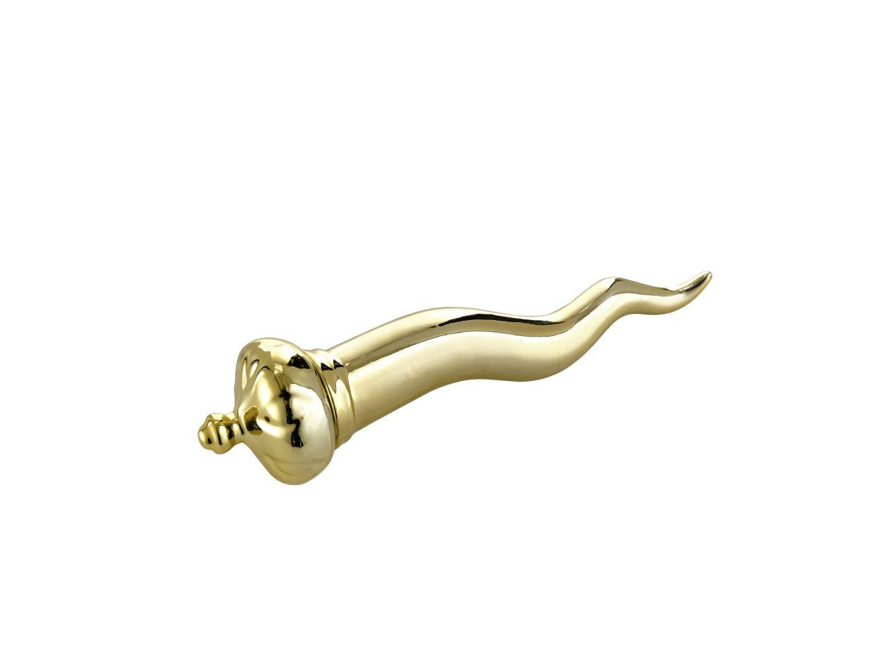 Corno oro decorazione 16cm.dipinto a mano in porcellana