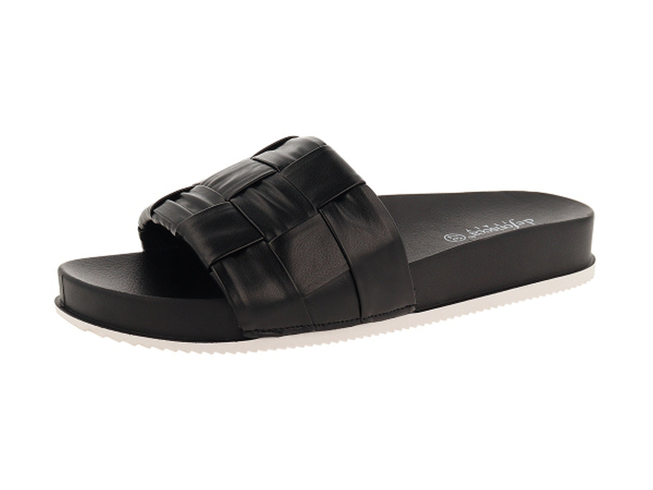 Ciabatta da donna con fascia intrecciata in plastica colori assortiti,  taglie dalla 36 alla 41 - De Fonseca