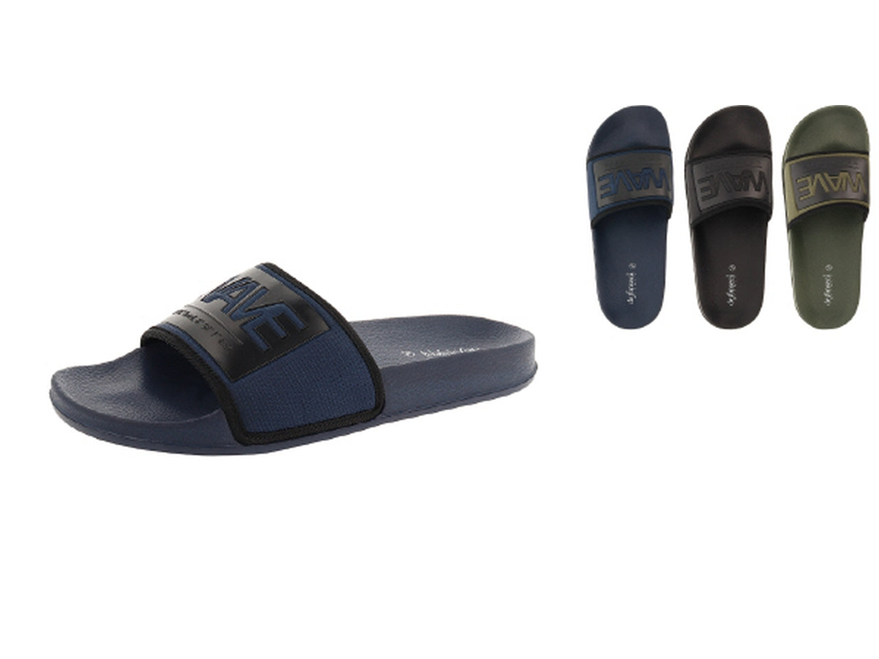 Ciabatta a fascia da uomo in plastica eva colori assortiti, dalla 40 alla 45 - De Fonseca