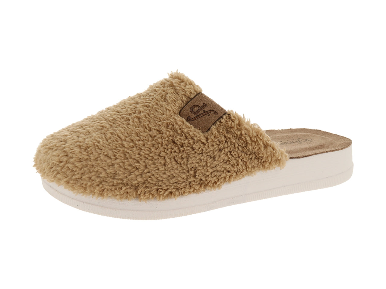 Pantofola donna effetto peluche colore tortora taglie dalla 35 alla 40 - De Fonseca