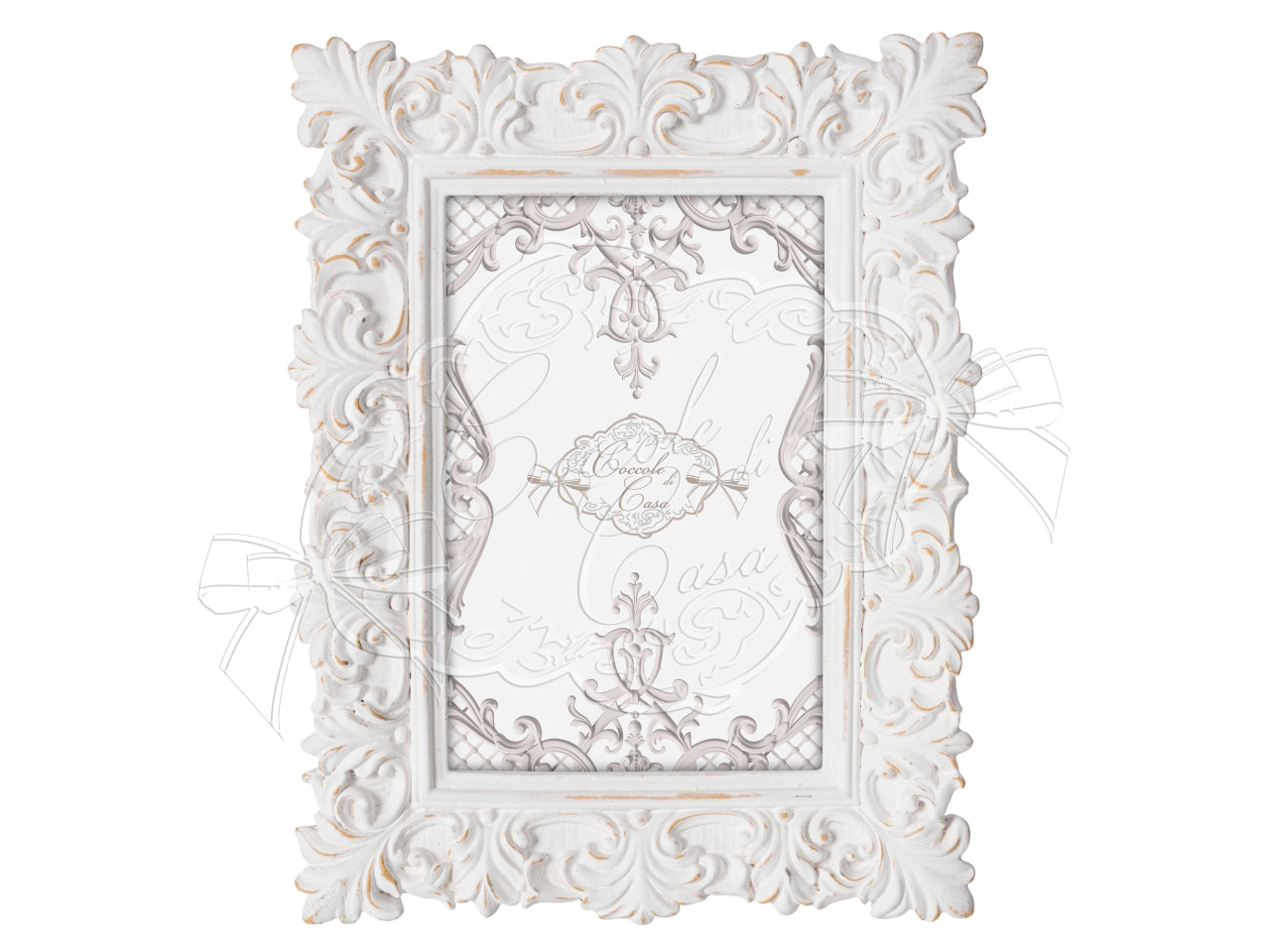 Portafoto linea orchid bianco misura 13x18cm