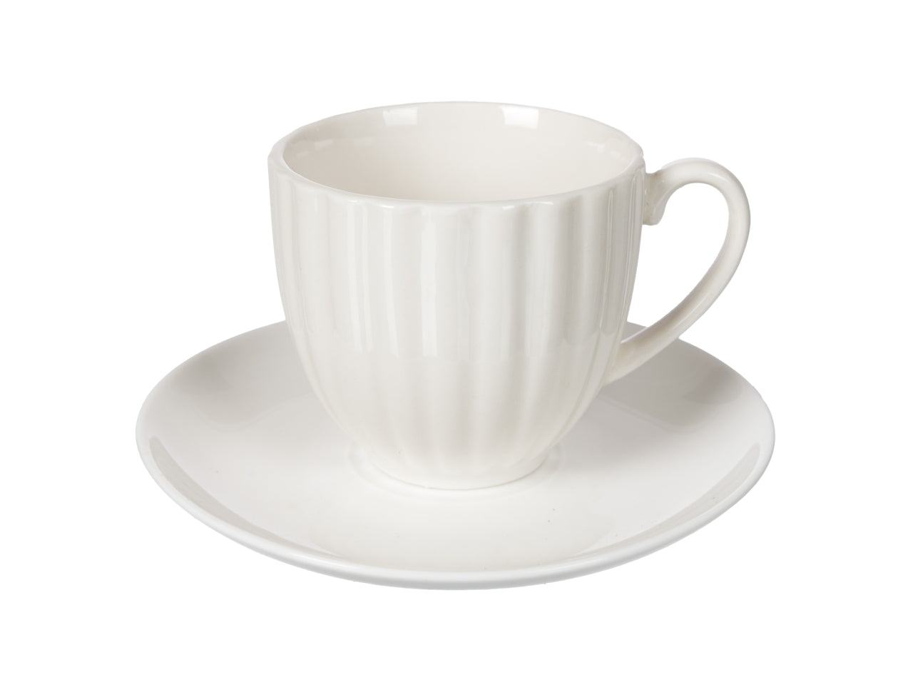 Stripe set 6 tazze da caffe' con piattino