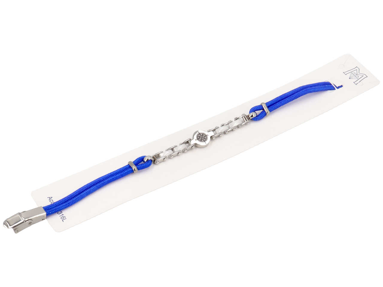 Bracciale cordoncino azzurro rosa venti