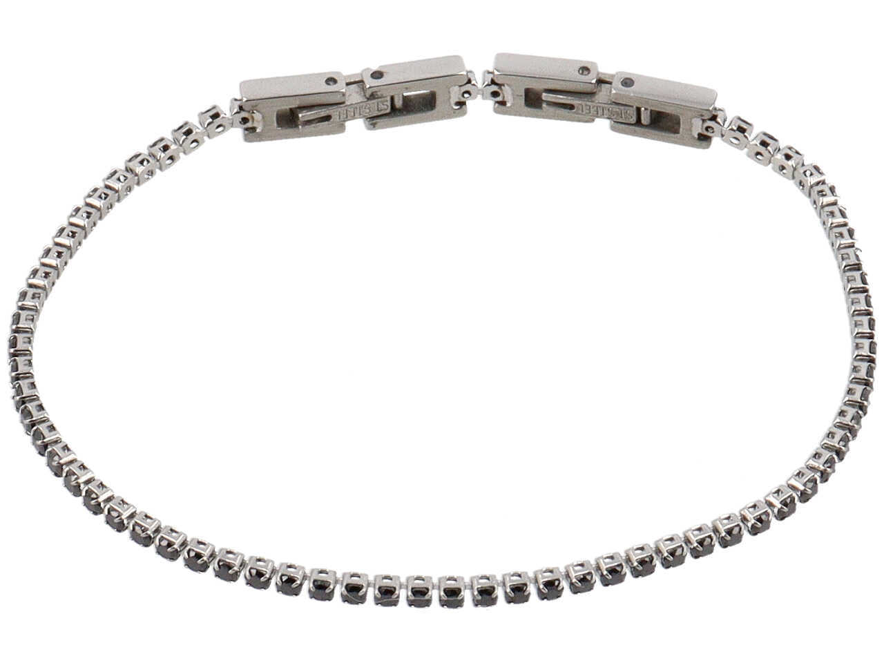 Bracciale tennis con zirconi neri 2mm