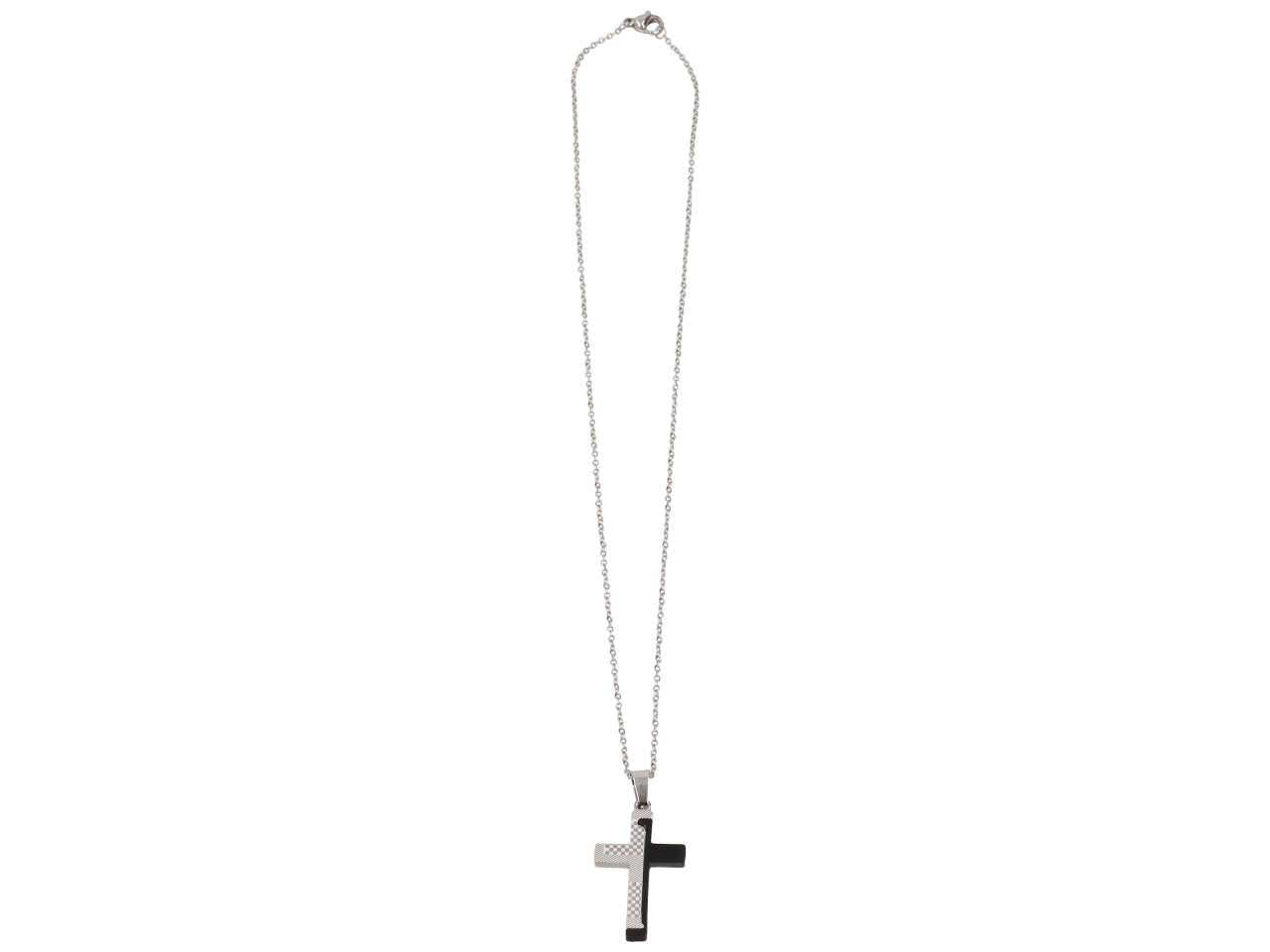 Collana con croce nera
