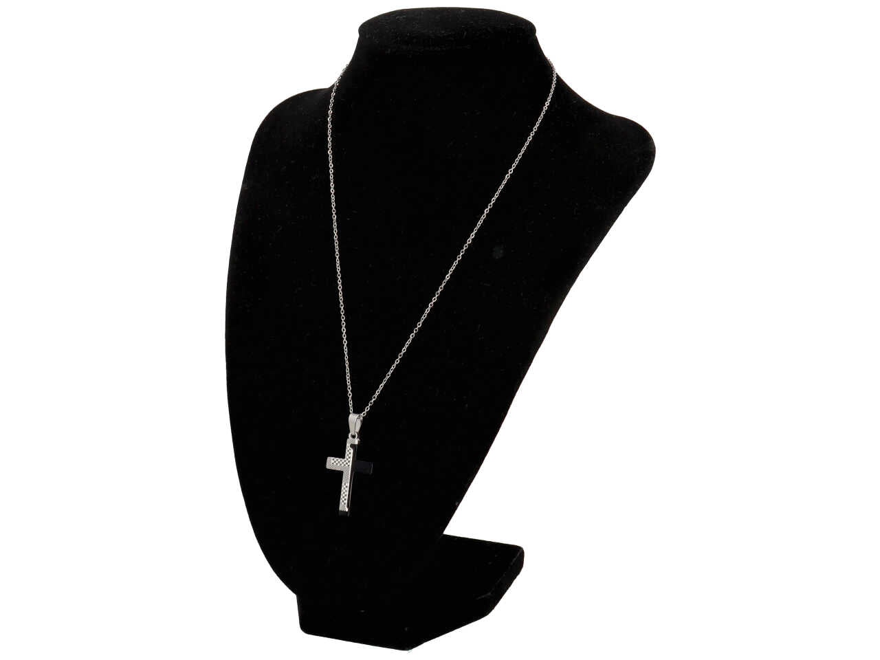 Collana con croce nera
