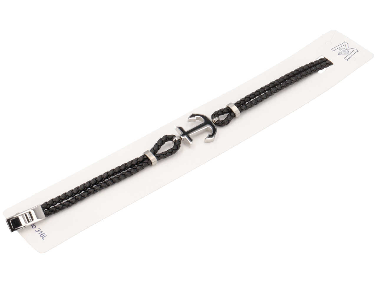 Bracciale ancora cordoncino tubolare