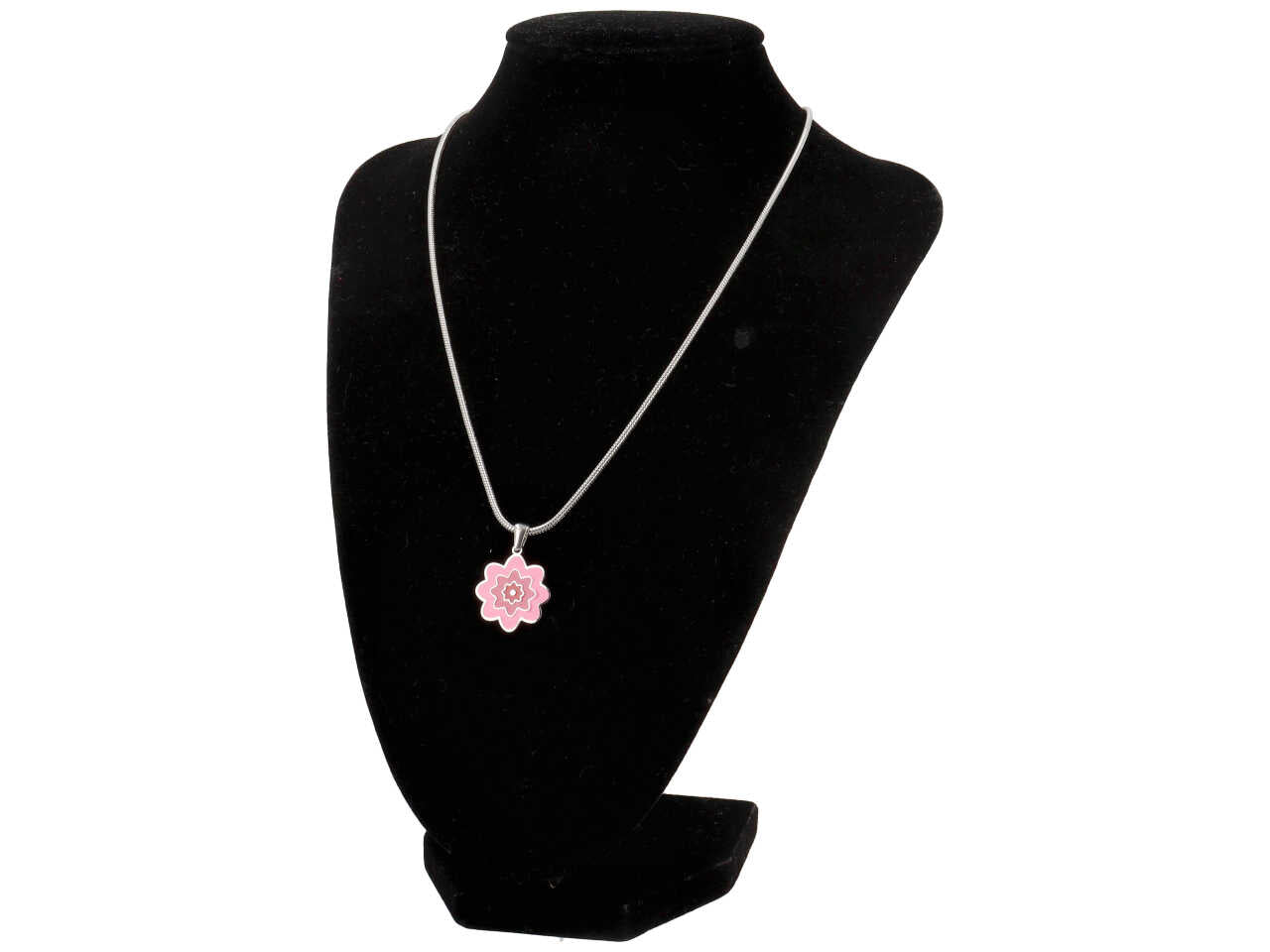 Collana donna fiore rosa