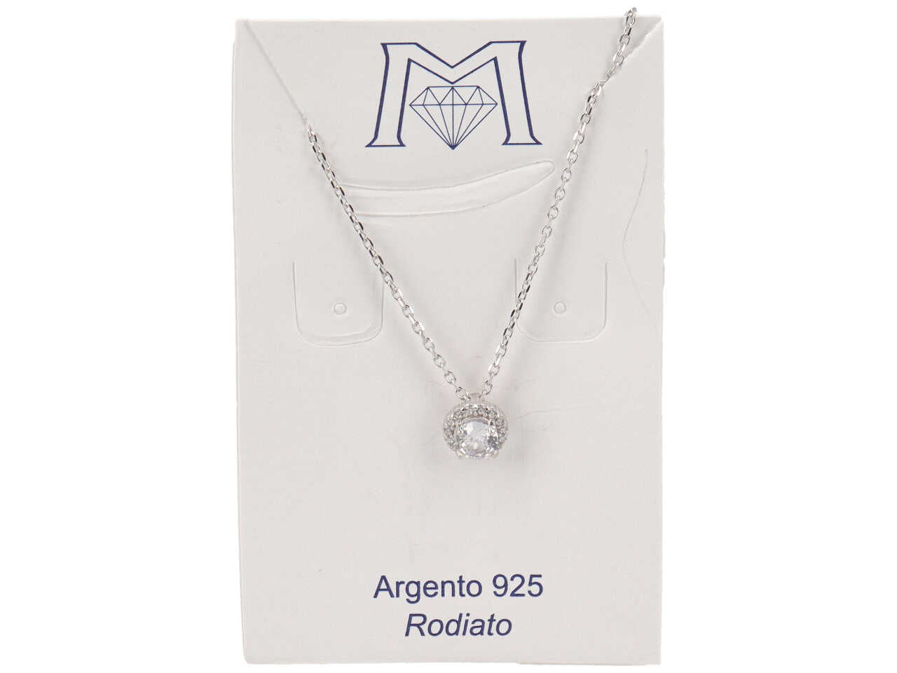 Collana pietra tonda c rystal