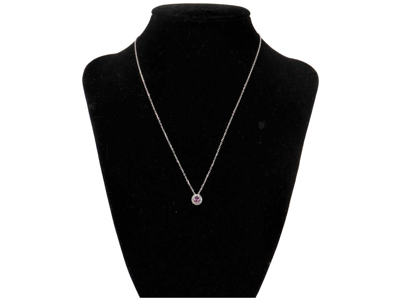 Collana pietra tonda viola