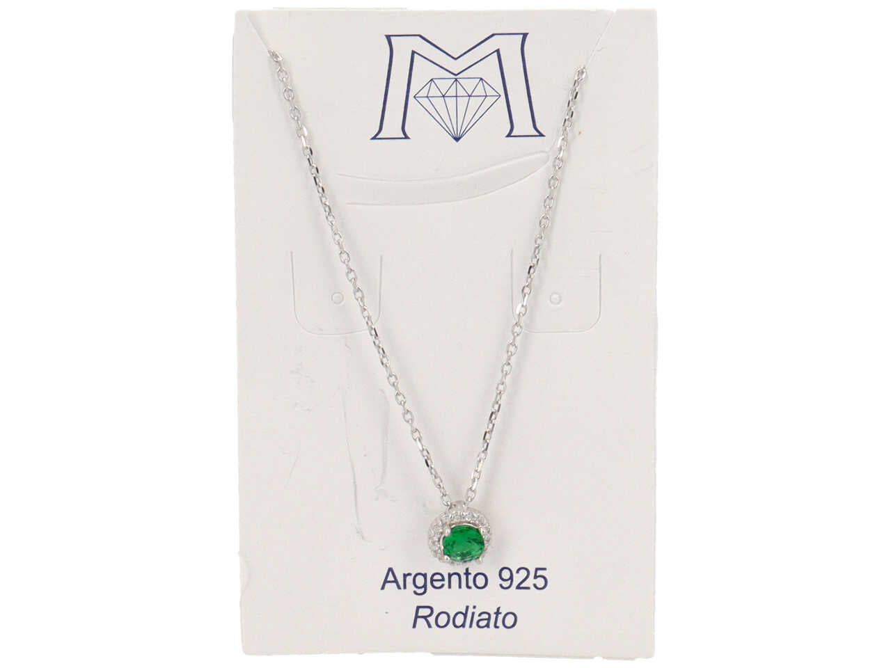 Collana pietra tonda verde