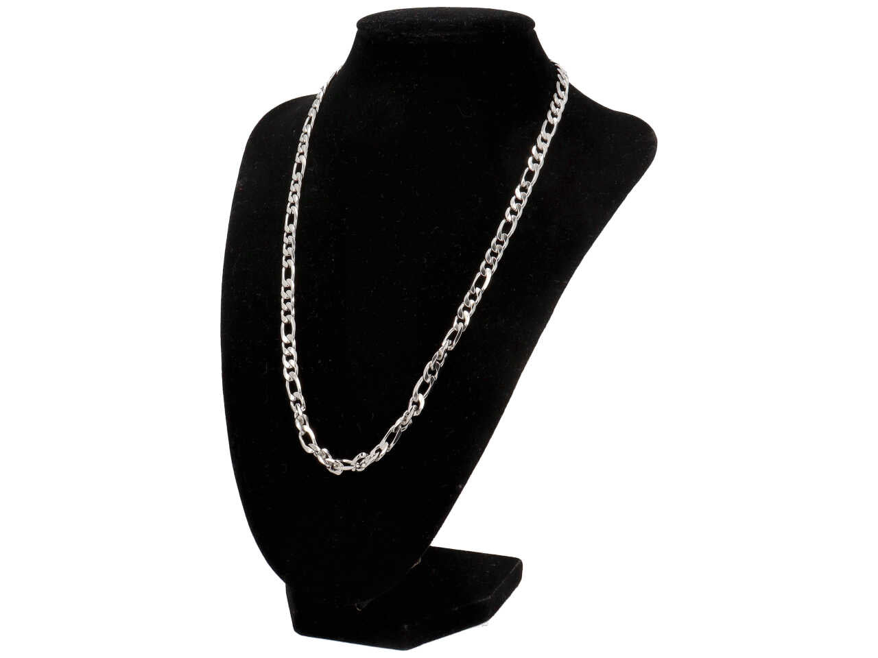 Collana acciaio catena 3+1