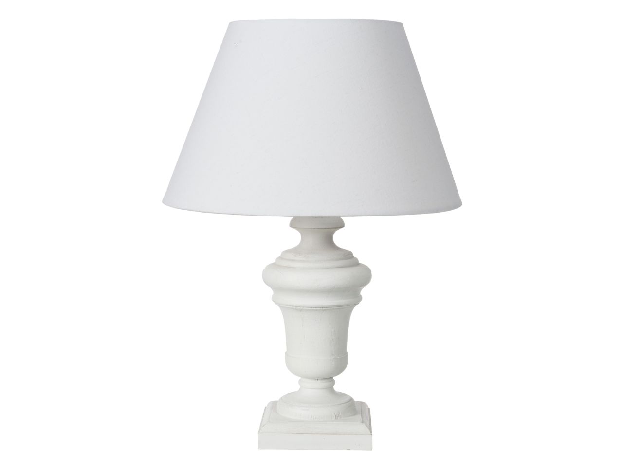 Lampada petra con cappa bianca h.50cm