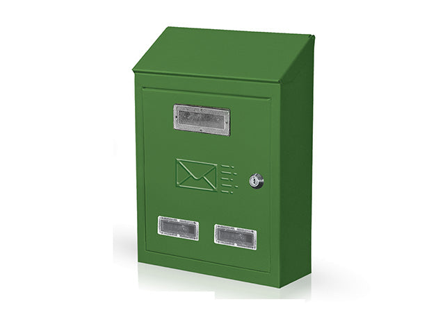Cassetta postale verde 21x7x30cm 731.a