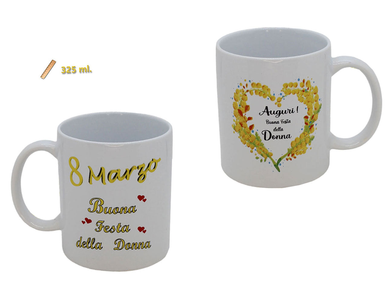 Mug ceramica per festa donna 325ml