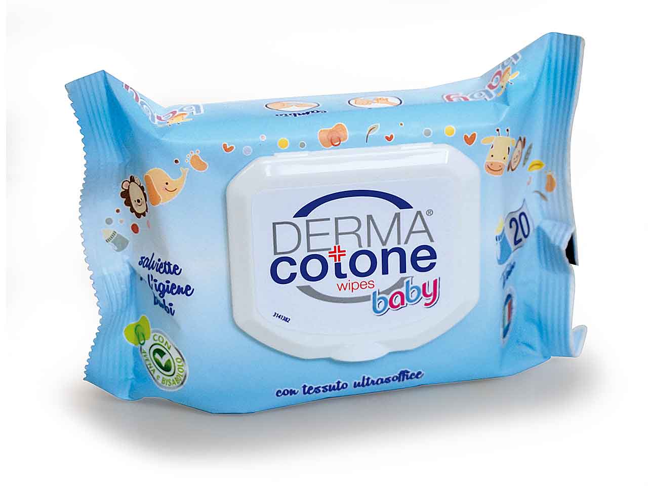 Salviettine dermacotone 20 pezzi baby