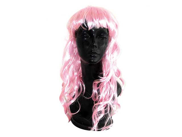 Parrucca onde rosa 038763 $