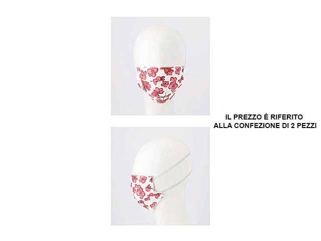 Mascherina triplo starto flower 2 pezzi aa00530101 $