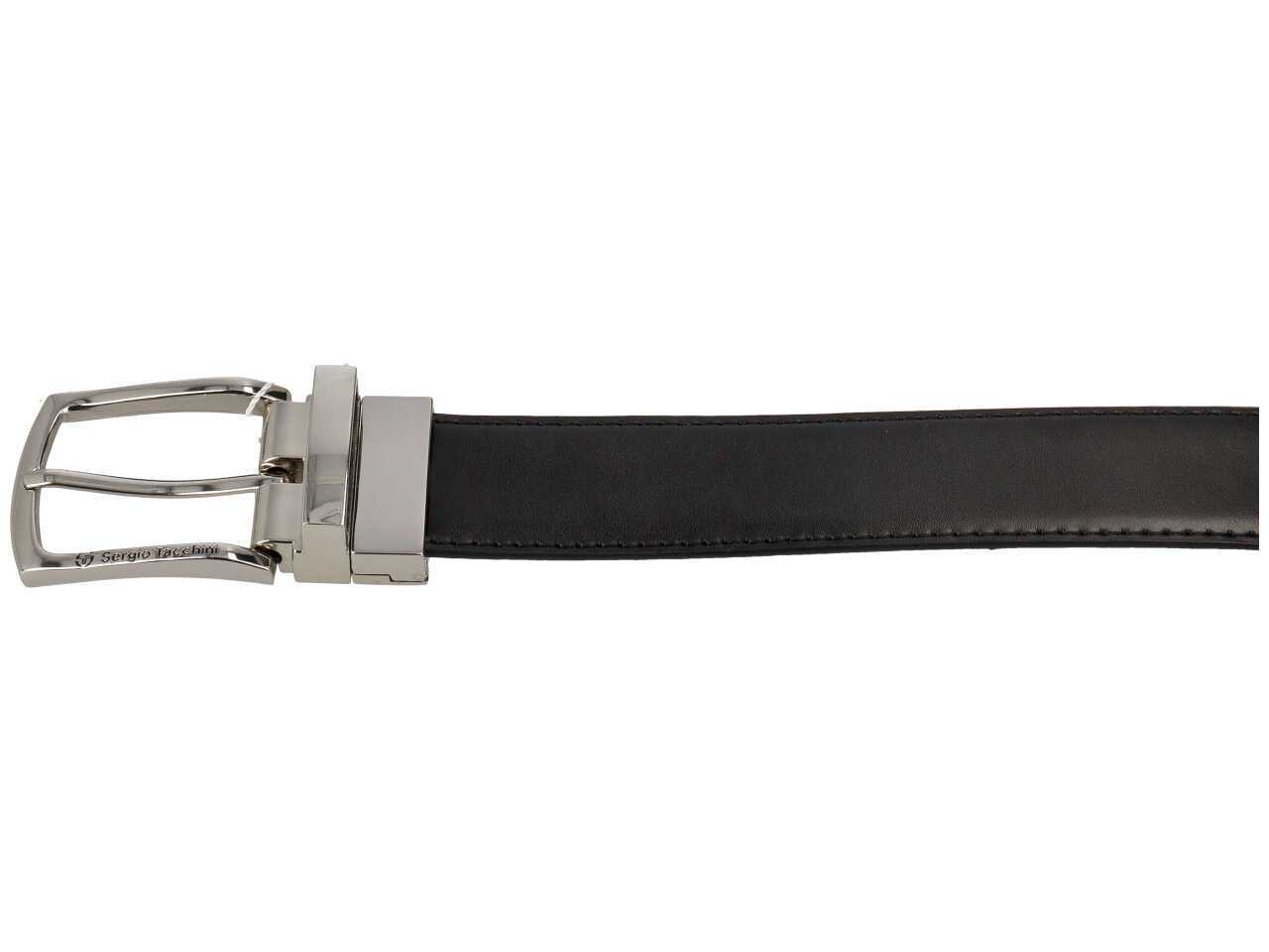 Cintura da uomo in pelle reversibile nera e blu, altezza 3,5 cm in taglie assortite dalla 115 alla 130 - Sergio Tacchini
