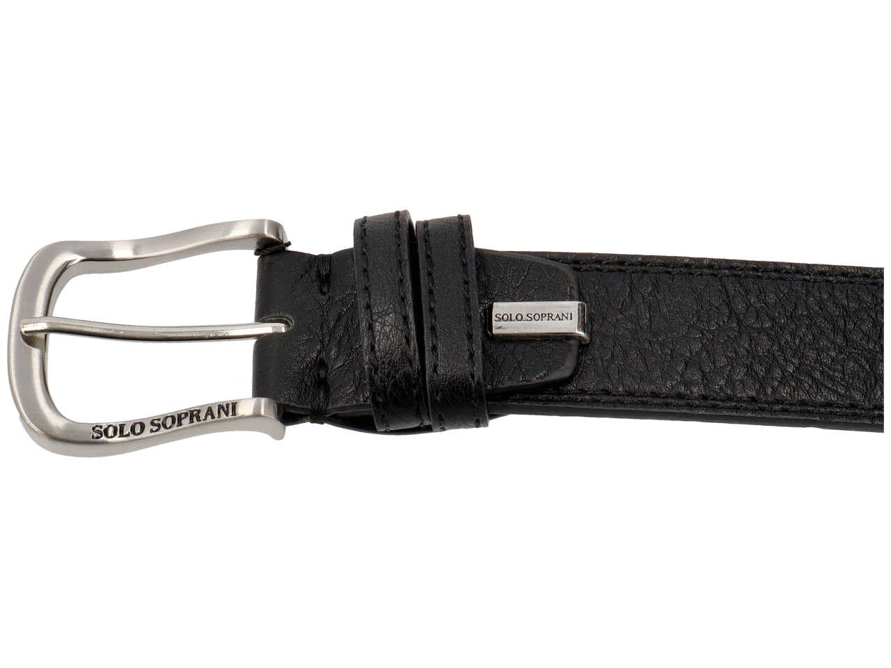 Sergio tacchini cintura foderata in pelle colore nero