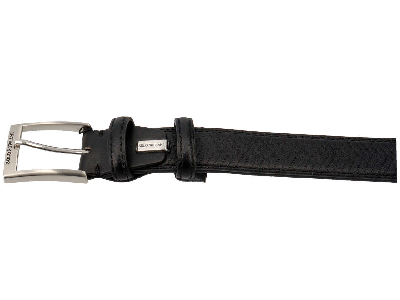 Sergio tacchini cintura foderata in pelle colore nero