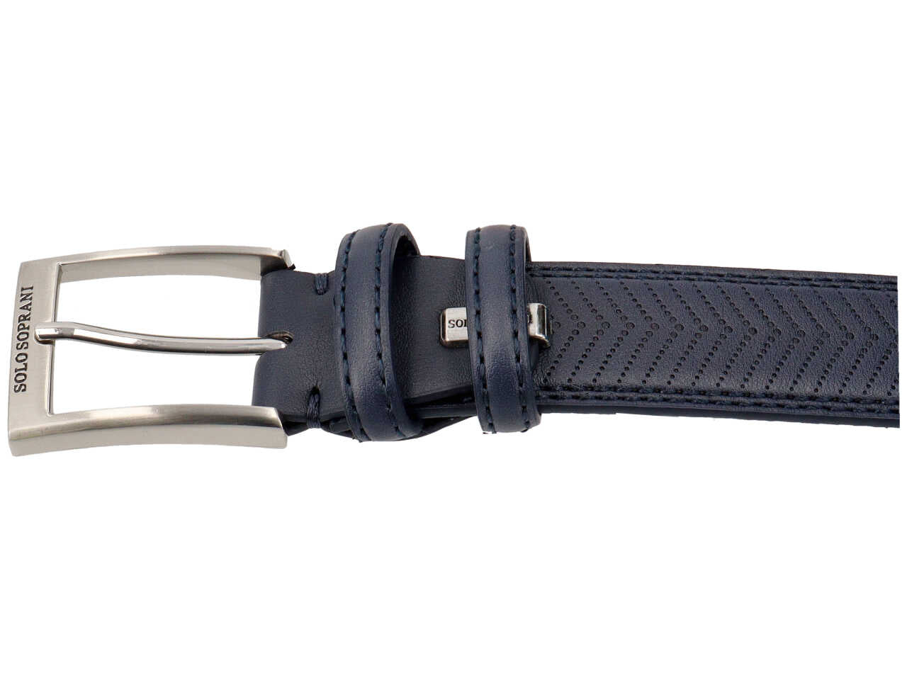Sergio tacchini cintura foderata in pelle colore blu