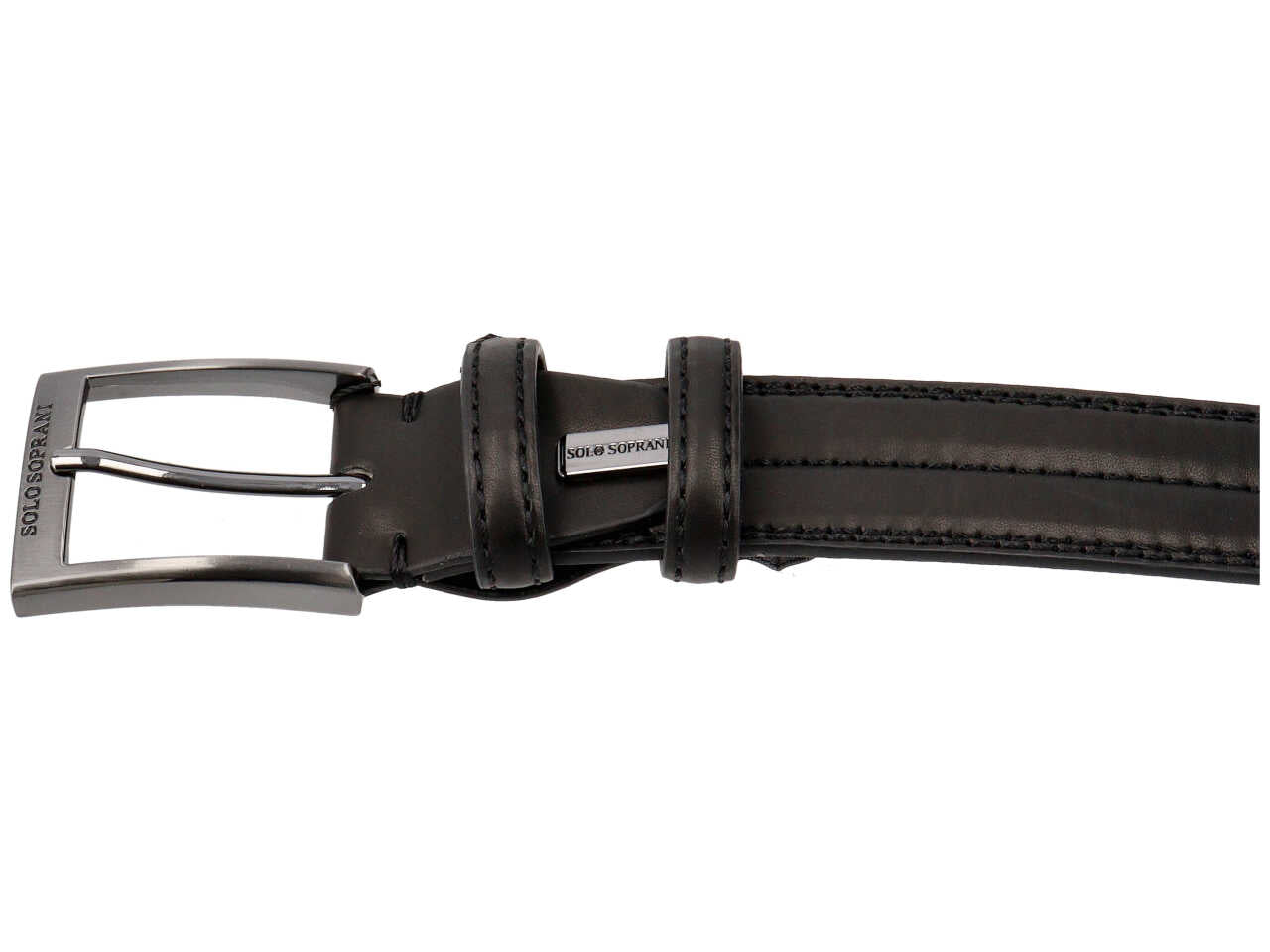 Sergio tacchini cintura foderata in pelle colore nero