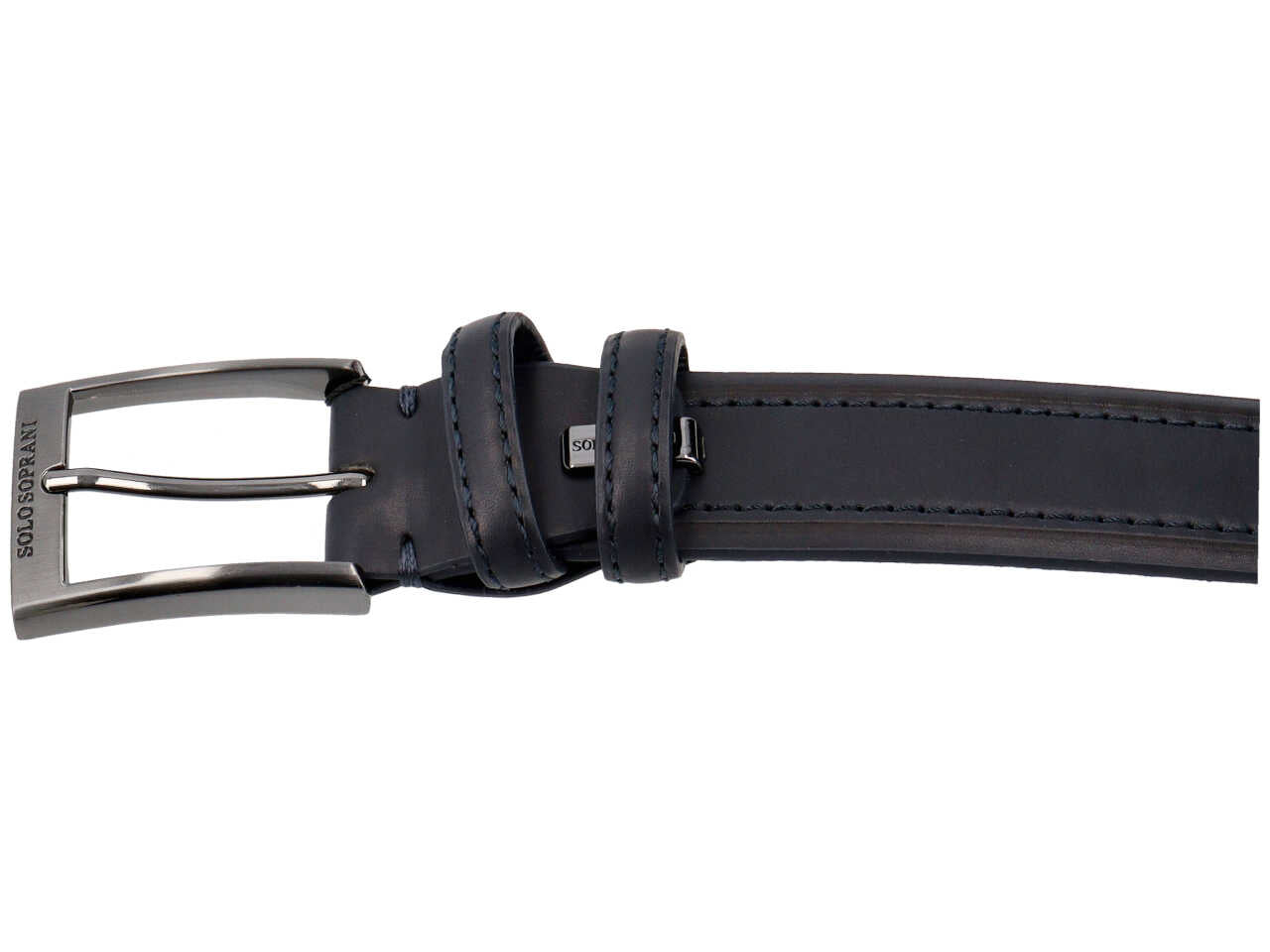 Sergio tacchini cintura foderata in pelle colore nero
