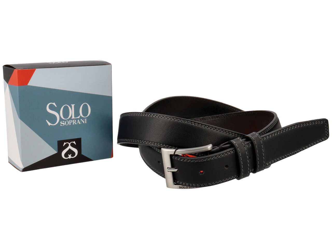 Cintura da uomo solo soprani colore nero