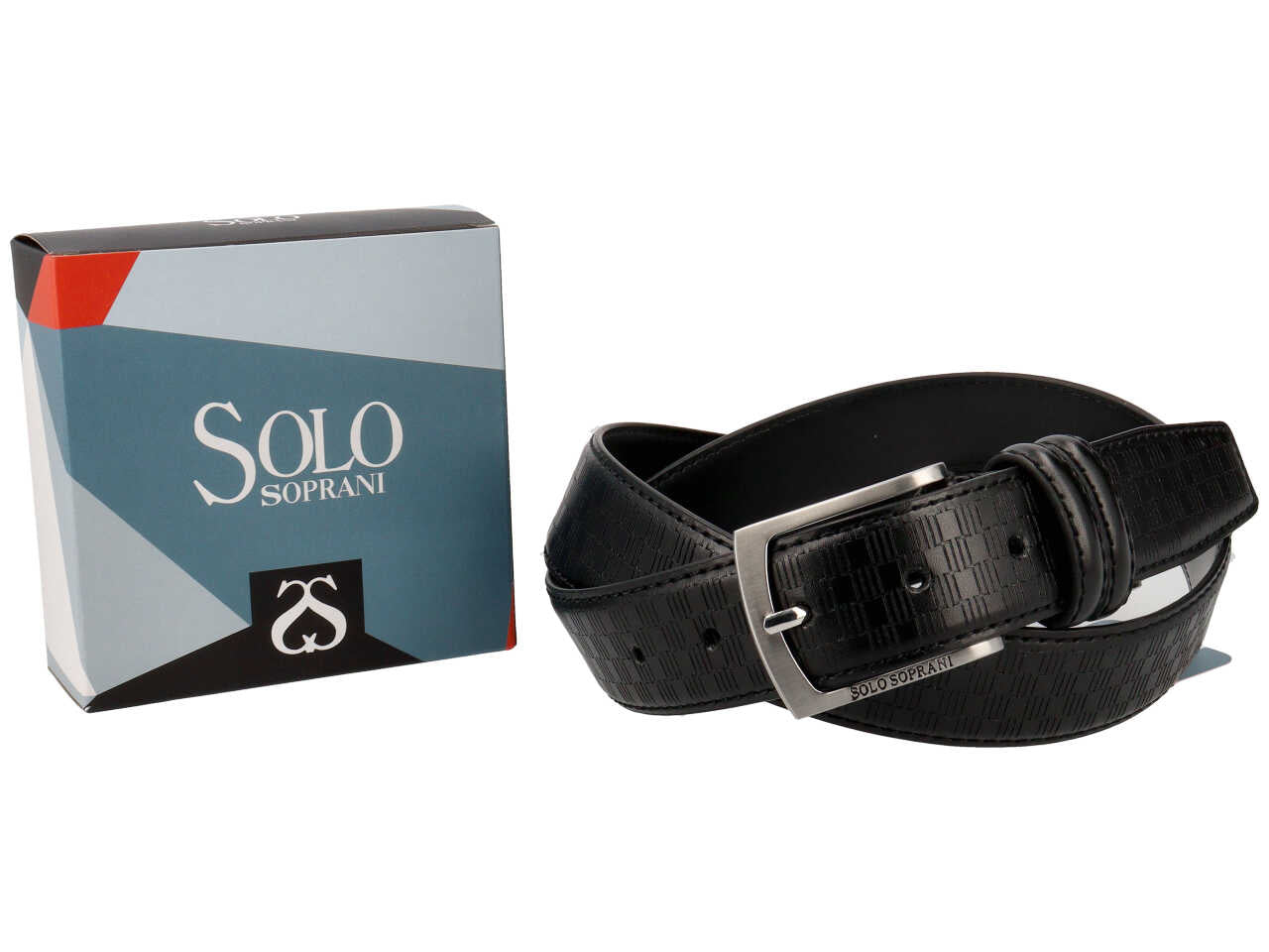 Cintura da uomo solo soprani colore nero