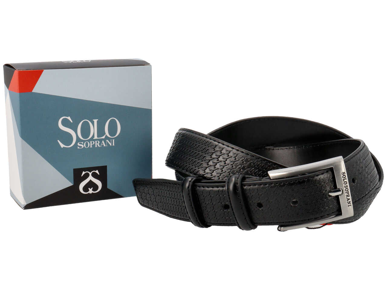 Cintura da uomo solo soprani colore nero