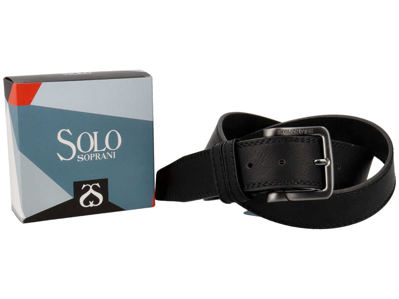 Cintura da uomo solo soprani colore nero