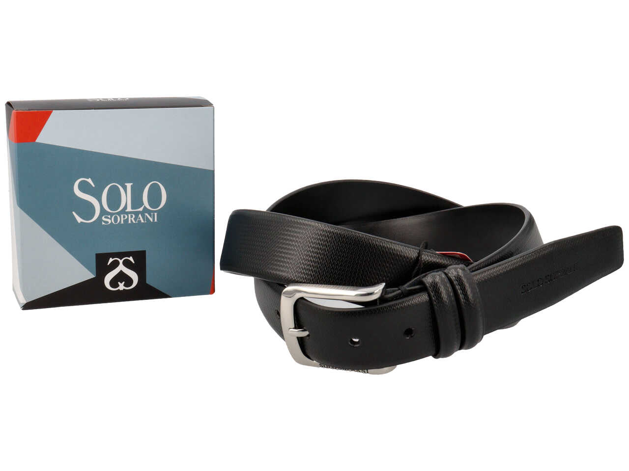 Cintura da uomo solo soprani colore nero