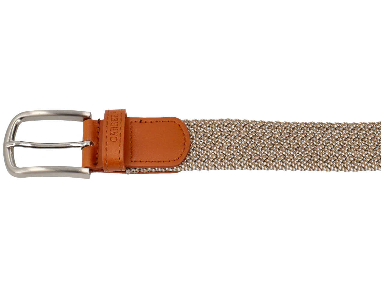 Cintura da uomo colore beige e bianco composizione: 80% elastic 20%pelle sintetica