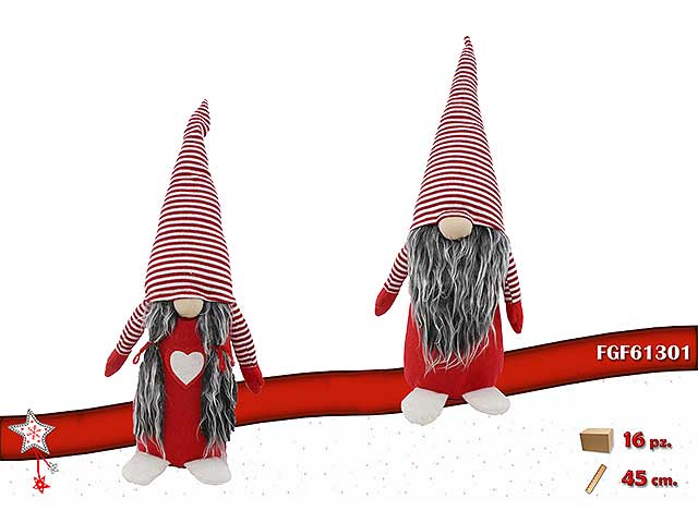 Gnomo 45cm rosso
