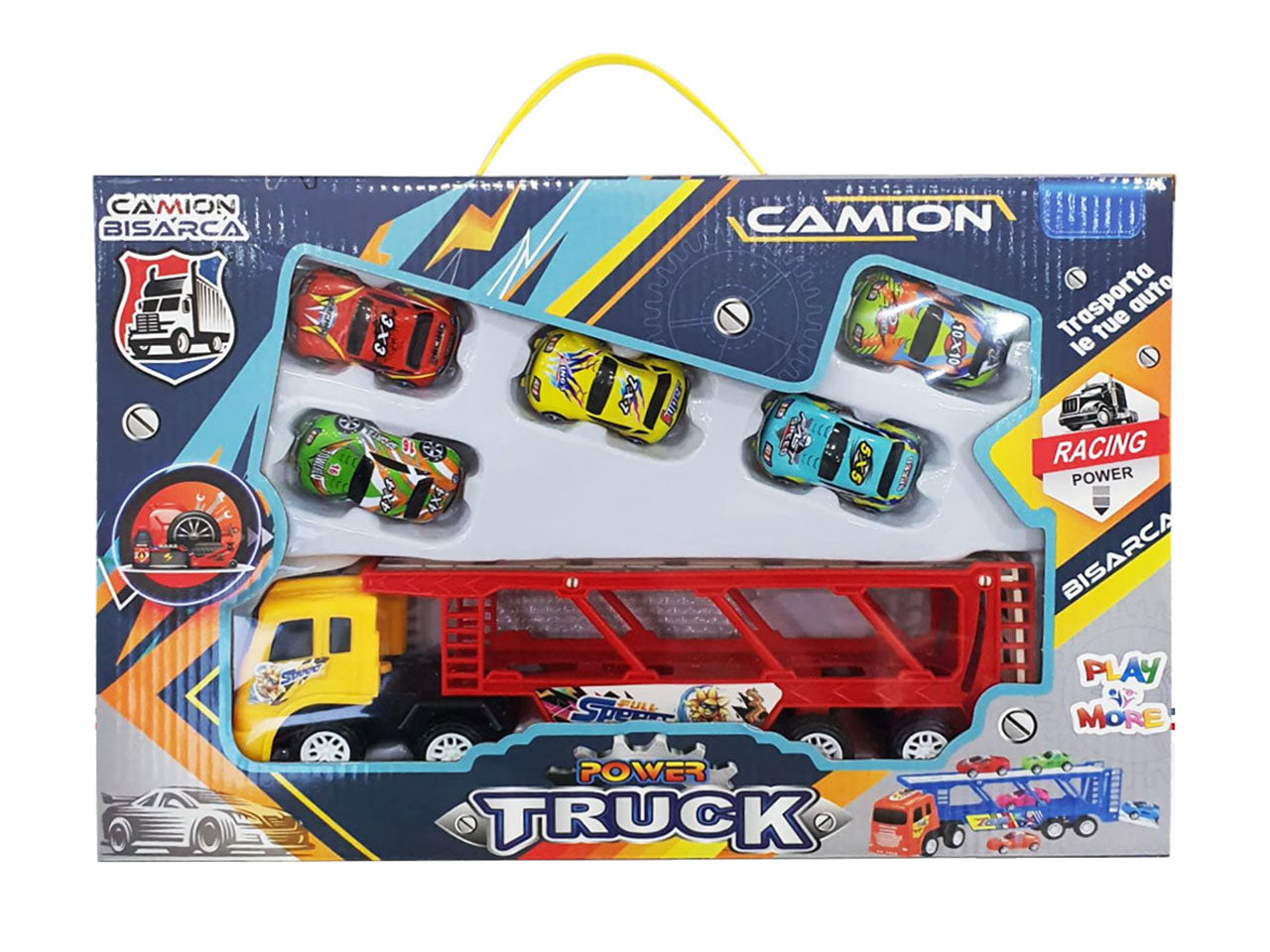 Camion bisarca per trasporto macchine misura 37x19cm