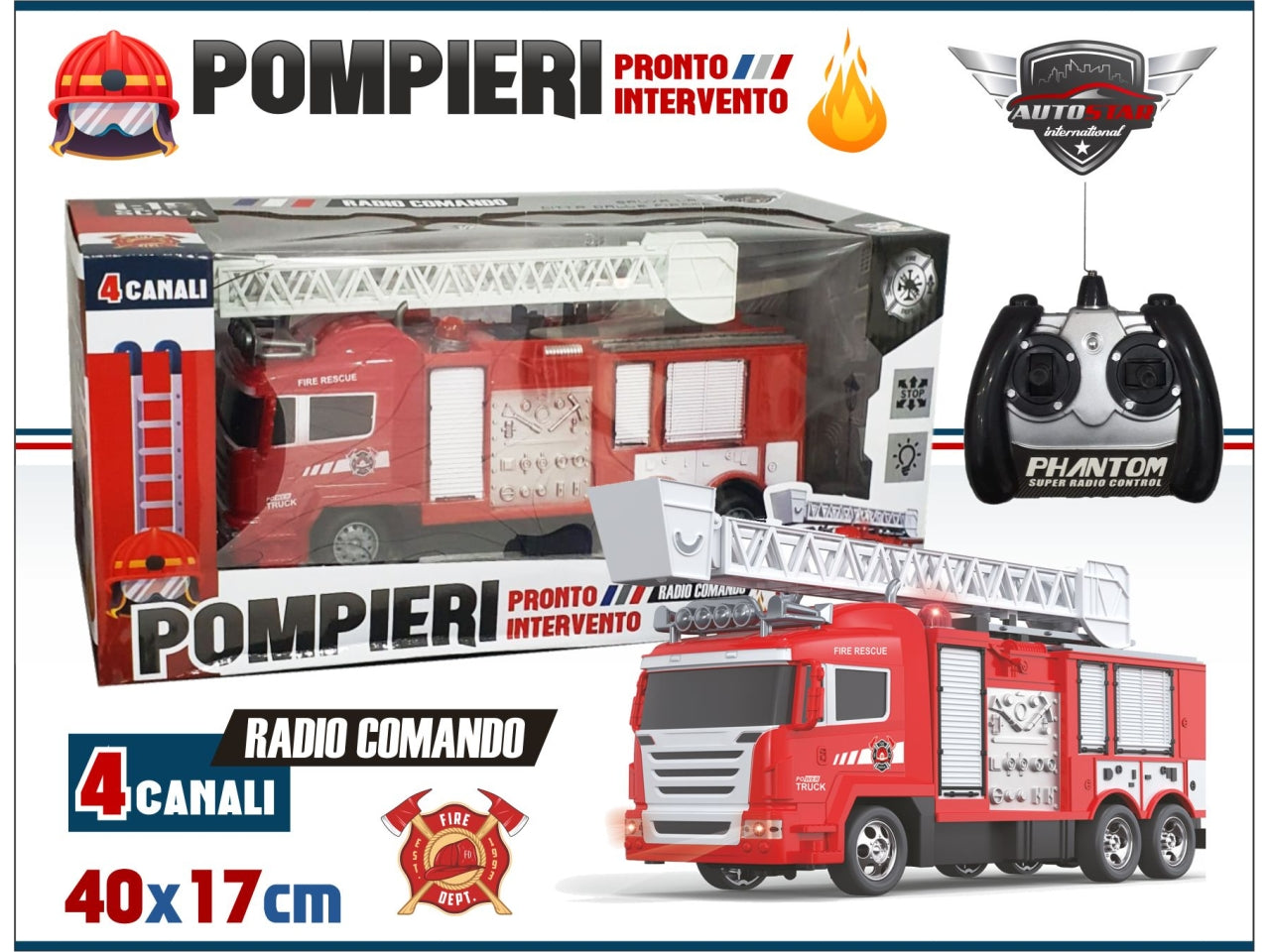 Camion vigili del fuoco radiocomandato