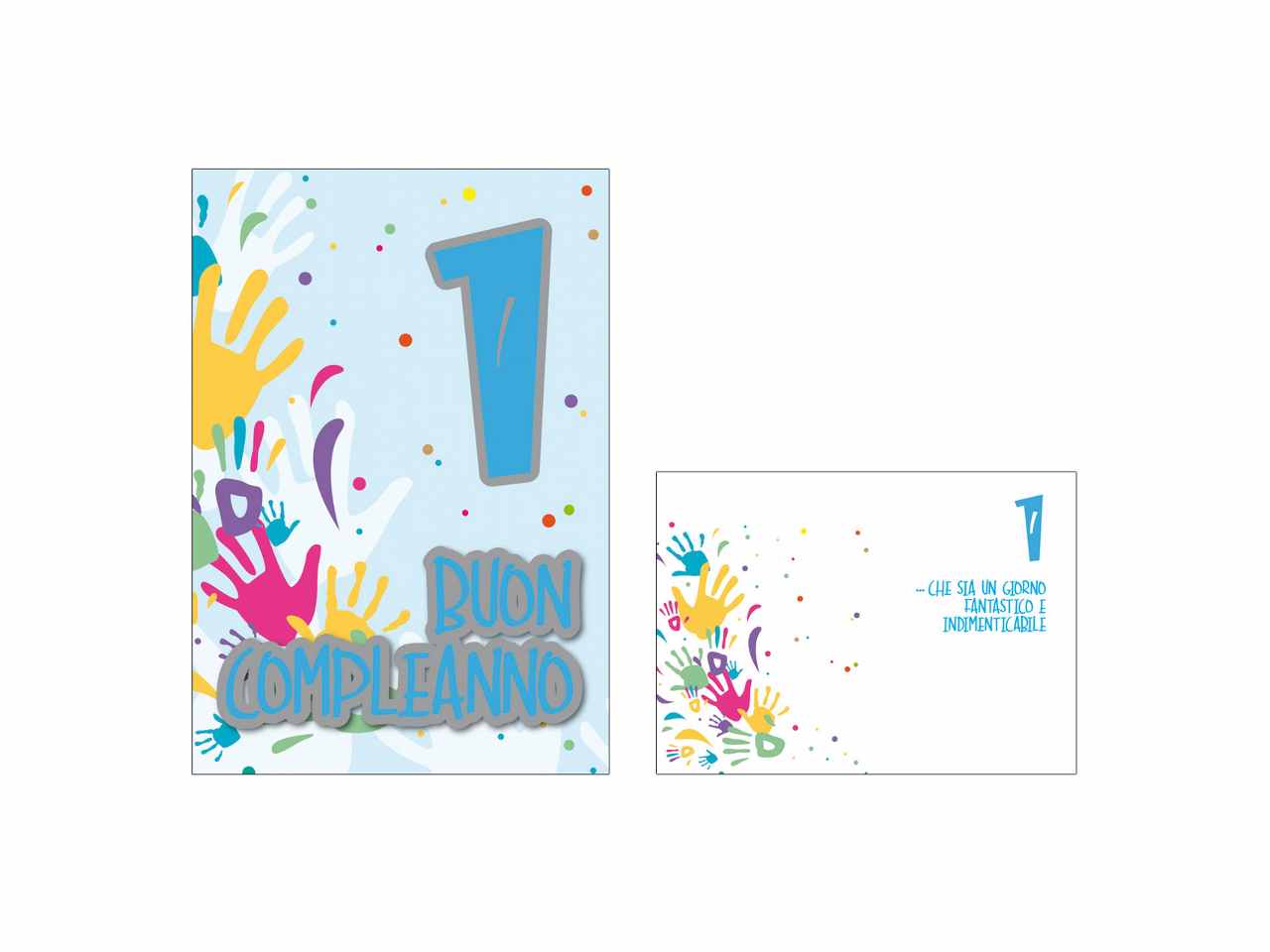 Biglietto auguri 1 compleanno