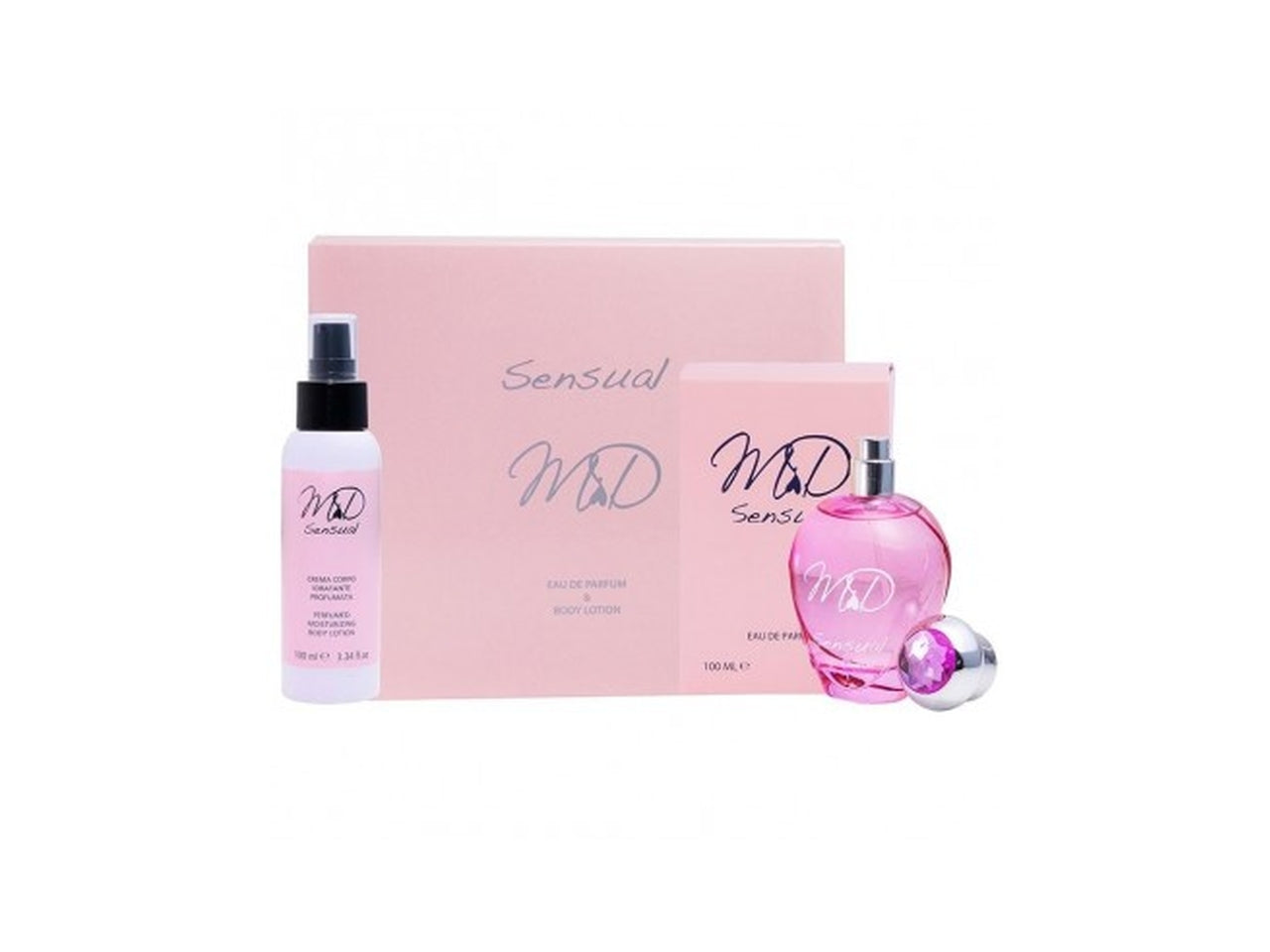 Md sensual eau de parfum 100ml + body lotion 100ml coffret