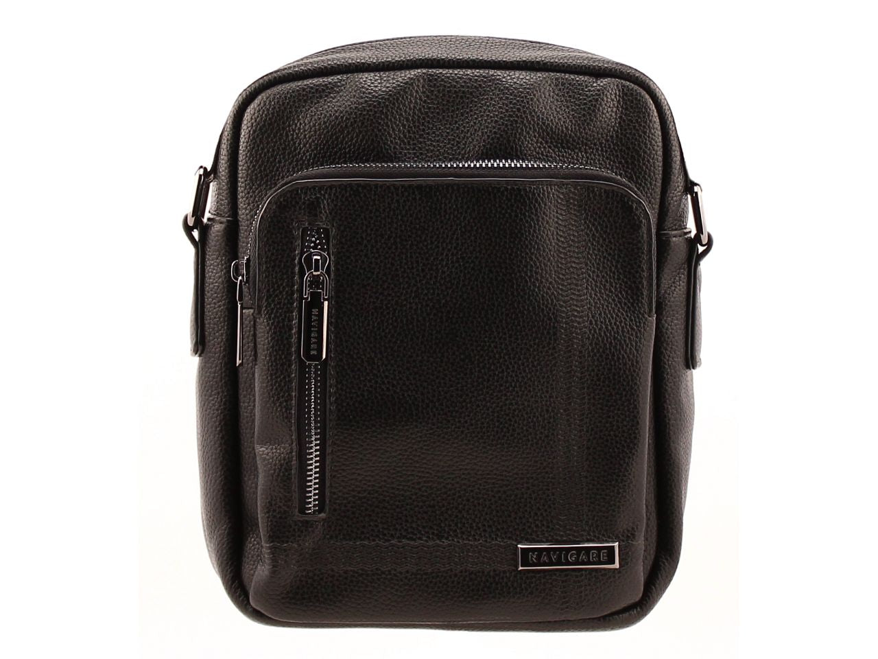 Borsello navigare in pelle sintetica misure 23x26x4,5cm colore nero