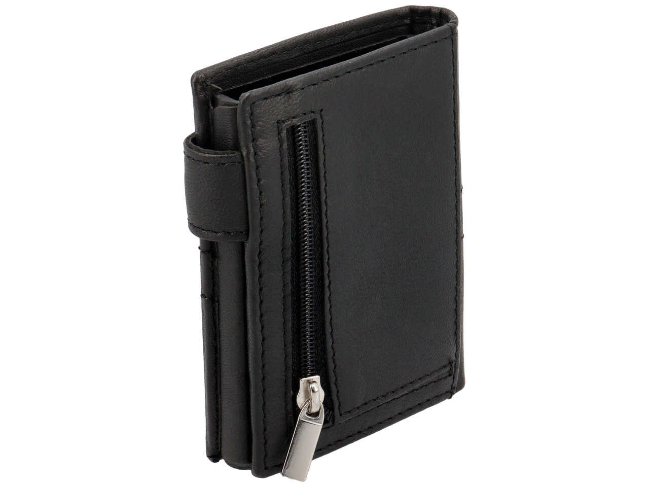 Portacarte navigare da uomo anticlonazione in vera pelle oil stampato misura 5,5x9,6cm colore nero