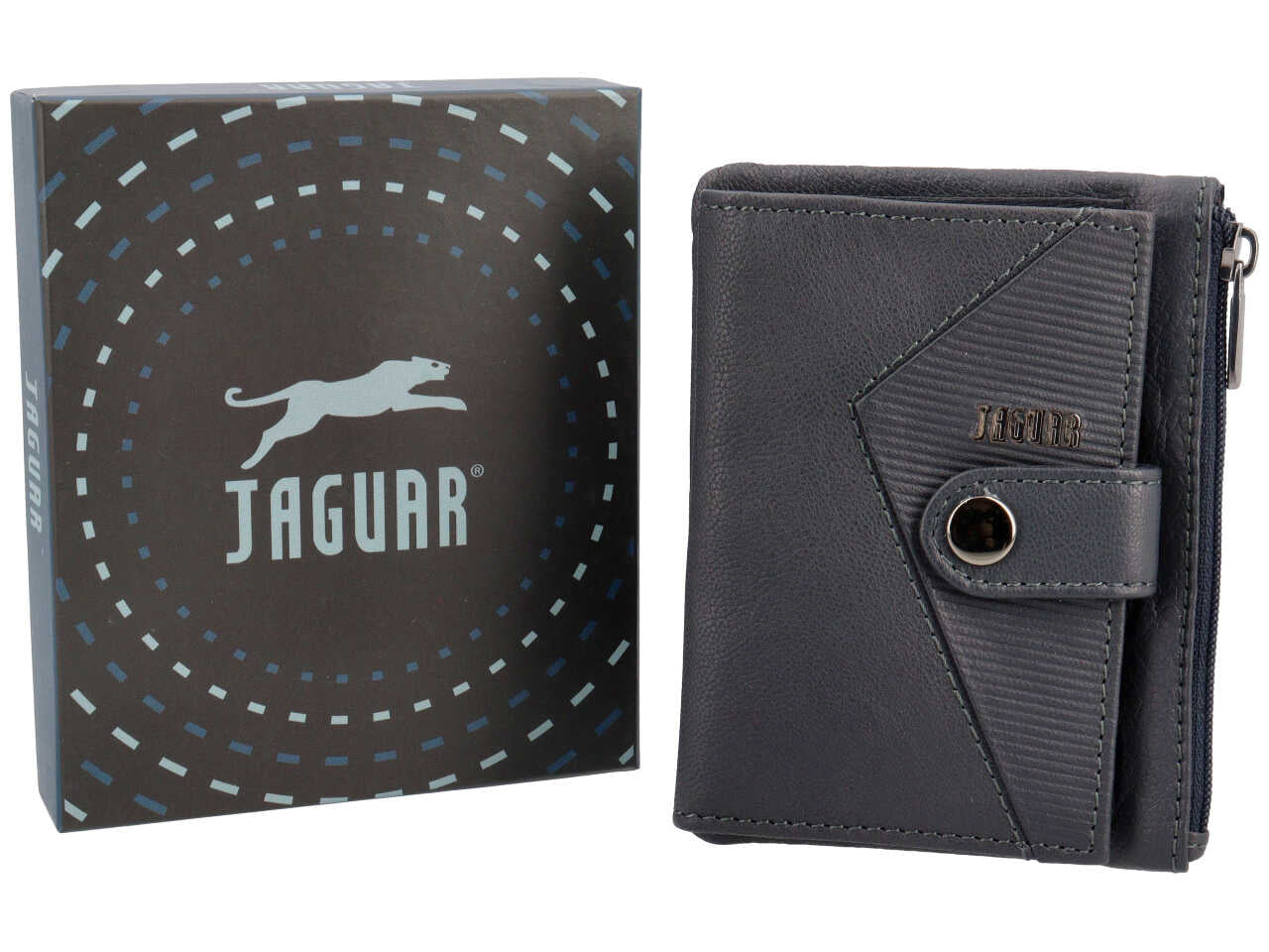 Portafoglio jaguar blu notte